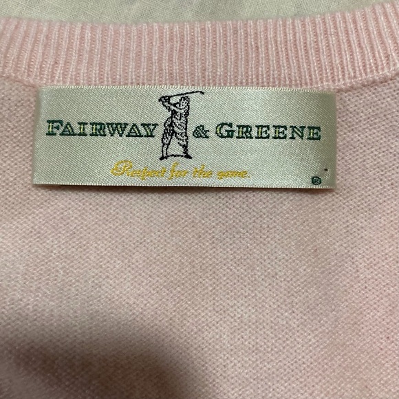 Fairway & Greene 100% Cashmere Pink Sweater Vest - Picture 6 of 9